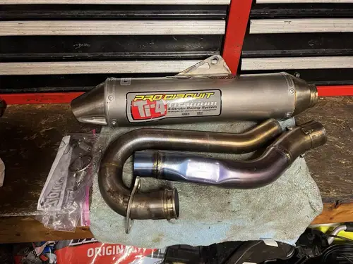 2005-2007 SUZUKI RMZ450 RMZ 450 PRO CIRCUIT EXHAUST HEADER MUFFLER SILENCER TI-4