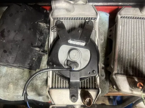 2009-2010 Kawasaki KLX250SF Radiator with Fan & Hoses 39061-0134 59502-0028