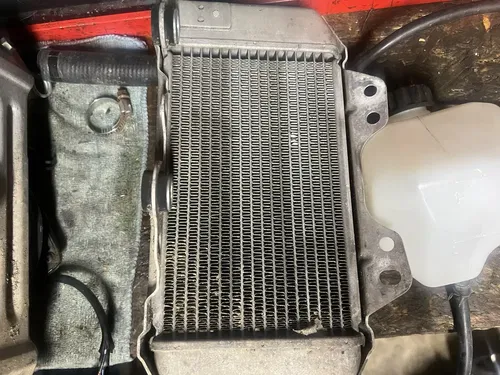 2009-2010 Kawasaki KLX250SF Radiator with Fan & Hoses 39061-0134 59502-0028