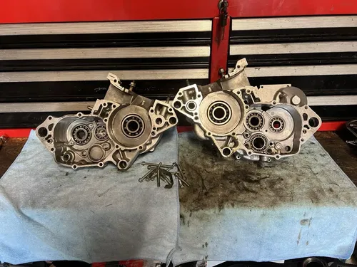 2000 99-02 Kawasaki Kx125 Kx 125 Bottom End Engine Cases Set Bearings Crankshaft