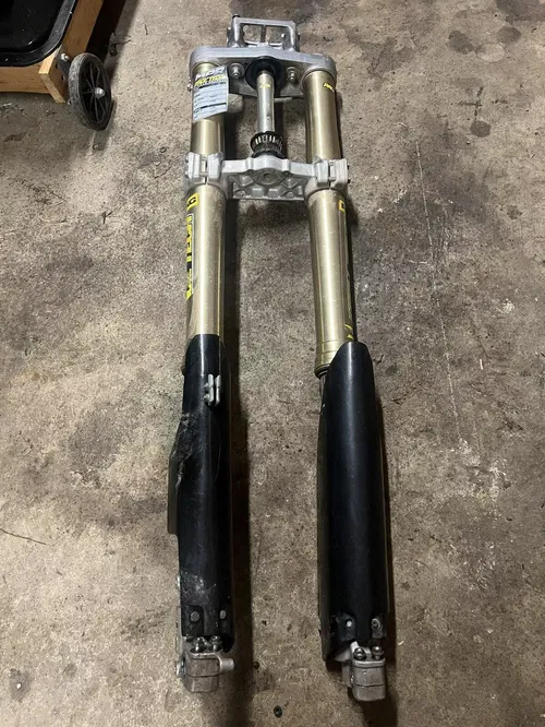 2013 SUZUKI RMZ250 RIGHT LEFT FRONT SUSPENSION FORKS SHOCKS #19057