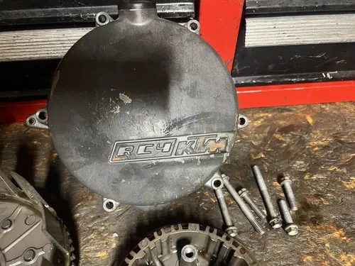 2008 KTM 250 SXF CLUTCH BASKET INNER HUB BOSS PRESSURE PLATE DISCS KIT