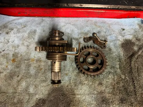09-12 Honda Crf450r Kickstart Kick Start Shaft W Idler Gear 28211-men-670