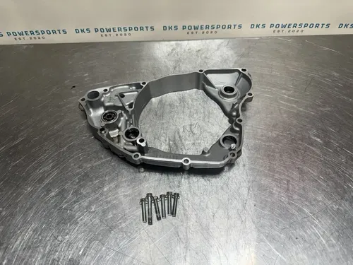 USED OEM 09-14 KAWASAKI KX250F RIGHT SIDE ENGINE INNER CLUTCH COVER 14032-0136
