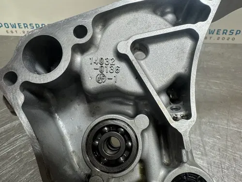 USED OEM 09-14 KAWASAKI KX250F RIGHT SIDE ENGINE INNER CLUTCH COVER 14032-0136