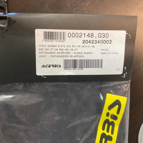 Acerbis Front Number Plate