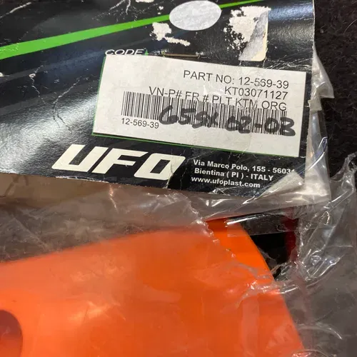 New UFO Ktm 65cc Front Number Plate 