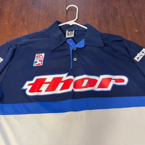 Thor EA Sports Supercross Polo Shirt Mens Xlarge Original Used
