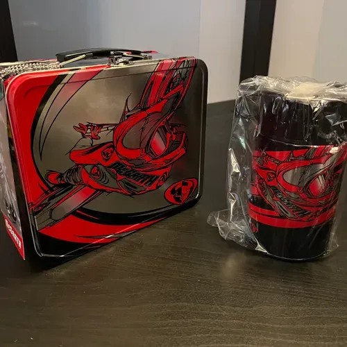 New Jeremy McGrath Thor Metal Lunchbox W/ Thermos
