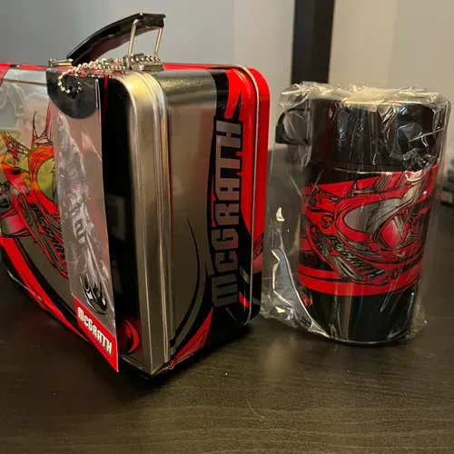 New Jeremy McGrath Thor Metal Lunchbox W/ Thermos