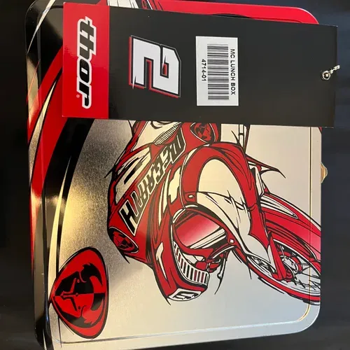 New Jeremy McGrath Thor Metal Lunchbox W/ Thermos