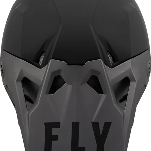 FLY RACING YOUTH FORMULA CP SLANT HELMET - BLACK/GREY - YOUTH LARGE - 73-0030YL