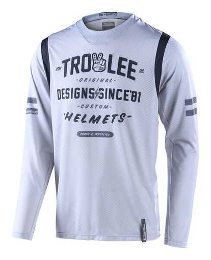 TROY LEE DESIGNS GP AIR JERSEY - ROLL OUT LIGHT GREY -SALE!!