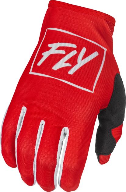 FLY RACING YOUTH LITE GLOVES - RED/WHITE - YOUTH SIZES