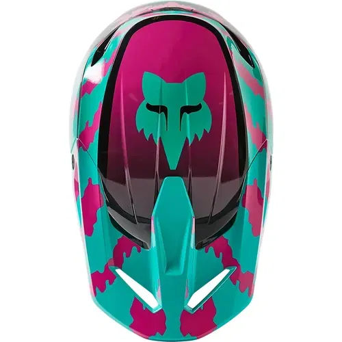 FOX RACING V1 NUKLR TEAL HELMET SIZE 2X-LARGE - 29663-176-2X