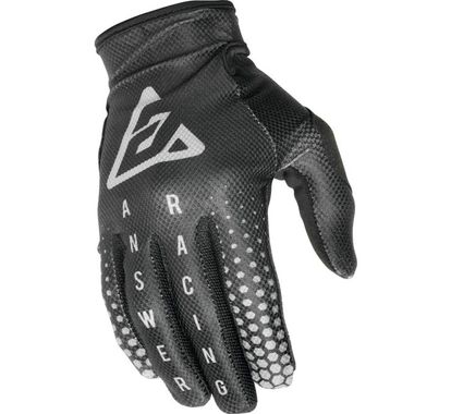 Answer Racing Youth A21 AR1 Swish Gloves -BLK/WHT-YXL-445863