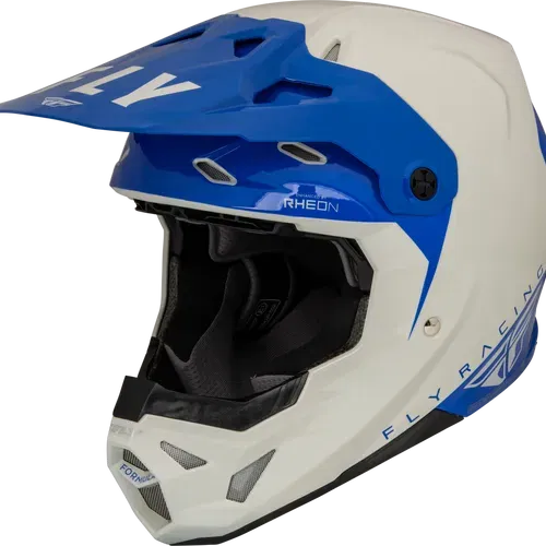 FLY RACING YOUTH FORMULA CP SLANT HELMET - GRAY/BLUE - YOUTH LARGE - 73-0032YL