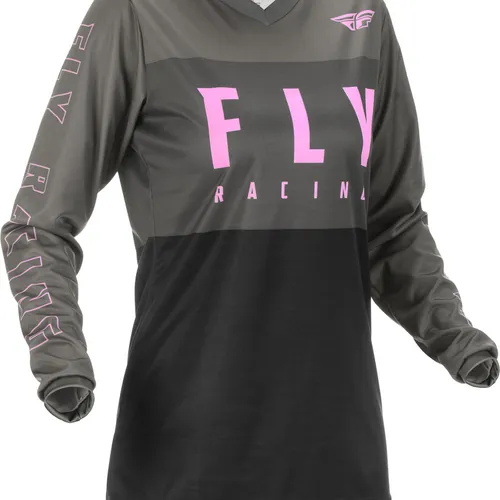 FLY RACING YOUTH F-16 JERSEY GREY/BLACK/PINK