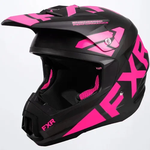 FXR Torque Team Helmet - Black/Pink LARGE 220620-1095-13