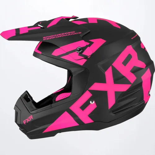FXR Torque Team Helmet - Black/Pink
