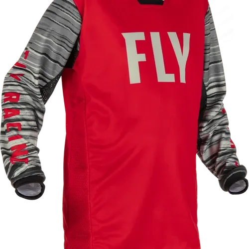 FLY RACING YOUTH KINETIC WAVE JERSEY RED/GREY X-LARGE 375-527YX