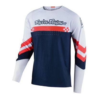 Troy Lee SE Ultra Factory Jersey - White/Navy - Adult Medium - 354008003