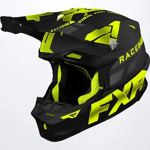 FXR Blade Race Div Helmet - Black/Hi-Vis