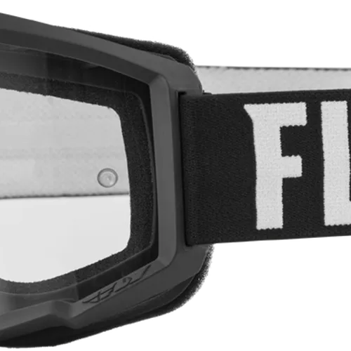 FLY RACING FOCUS GOGGLE BLACK/WHITE W/ CLEAR LENS