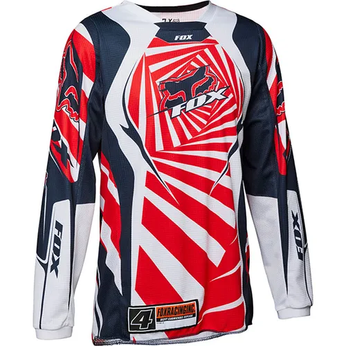FOX RACING YOUTH 180 GOAT JERSEY RED/NAVY