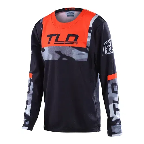 TROY LEE YOUTH GP JERSEY BRAZEN CAMO ORANGE