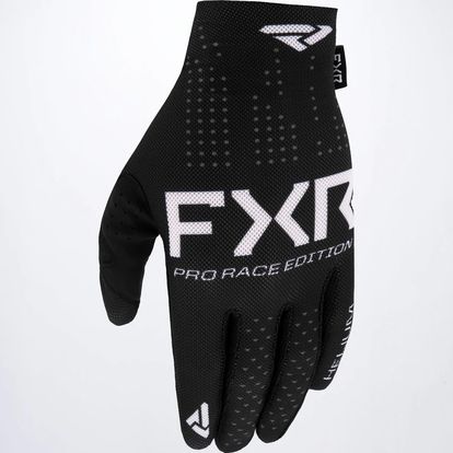 FXR RACING PRO-FIT AIR MX GLOVE - BLACK/WHITE - ADULT SIZES