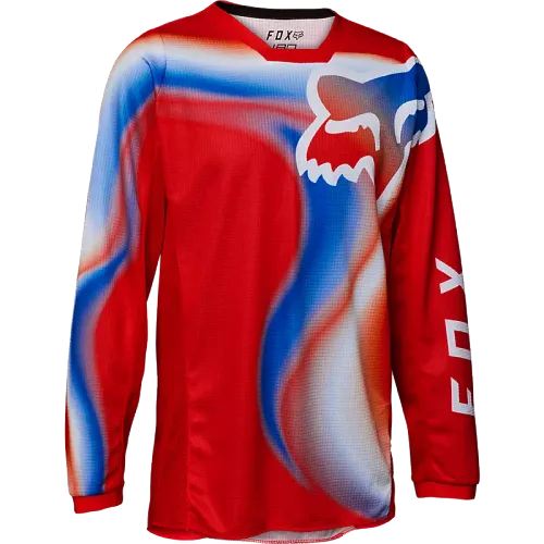 FOX RACING KIDS 180 TOXSYK JERSEY - FLO RED