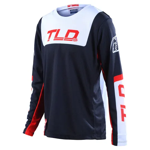 TROY LEE YOUTH GP JERSEY FRACTURA NAVY / RED