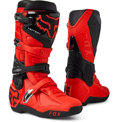 FOX RACING MOTION BOOTS FLO RED