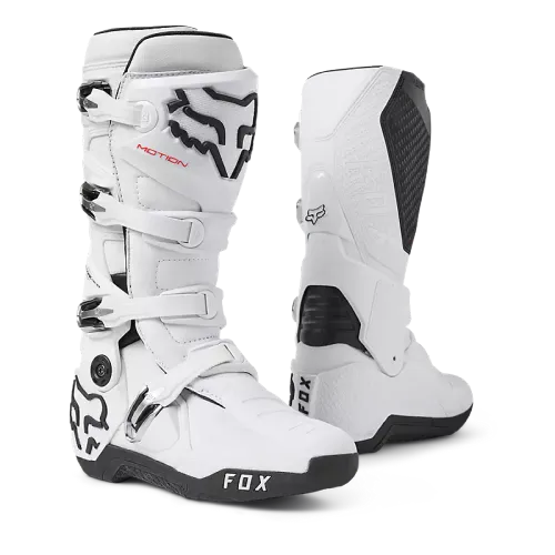 FOX RACING MOTION BOOTS (WHITE)