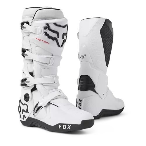 FOX RACING MOTION BOOTS (WHITE)
