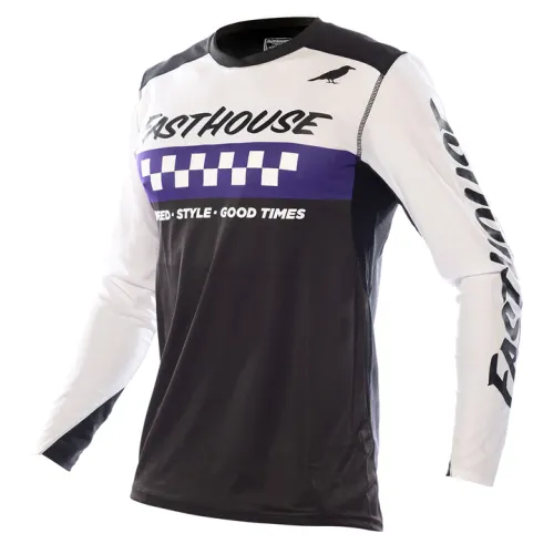 Fasthouse Elrod Jersey - White/Purple - Size Medium - 2760-1309