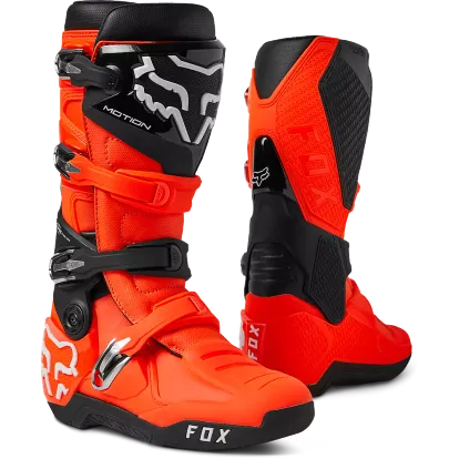 FOX RACING MOTION BOOTS FLO ORANGE  