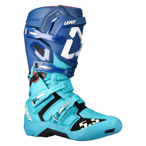 LEATT MENS BOOTS 5.5 FLEXLOCK V22 - AQUA