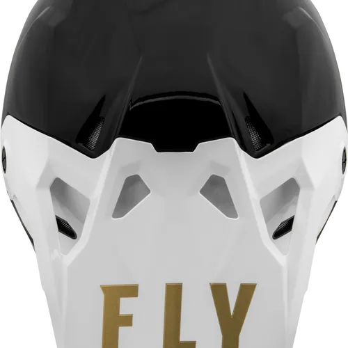 FLY RACING YOUTH FORMULA CP SLANT HELMET - BLACK/WHITE - YOUTH LARGE - 73-0031YL