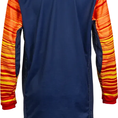 Fly Racing Youth Kinetic Wave Jersey - Navy/Yellow/Red - Youth XL - 375-526YX