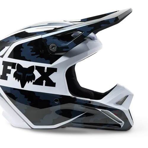 Fox Racing V1 Nuklr Helmet - Black - Adult XS - 29663-001-XS