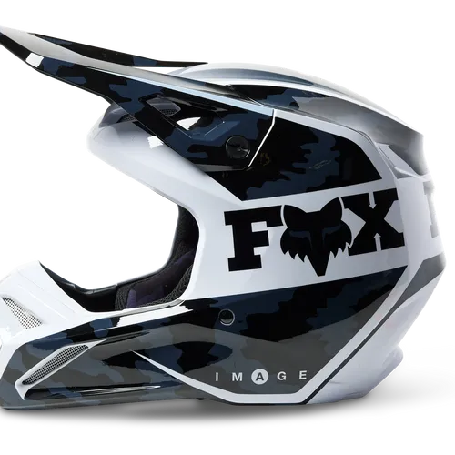 Fox Racing V1 Nuklr Helmet - Black - Adult XS - 29663-001-XS