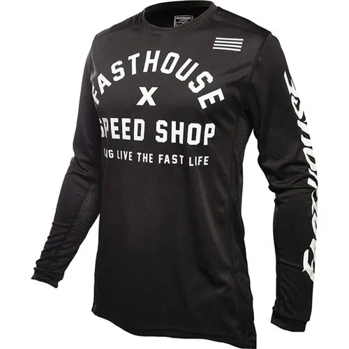 Fasthouse Youth Heritage L1 Jersey - Black - Youth Large - 2720-0123