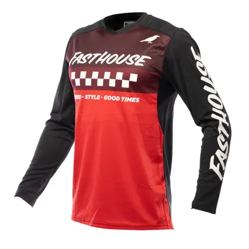 Fasthouse Elrod Jersey - Black/Red - Size 2XL - 2760-0412