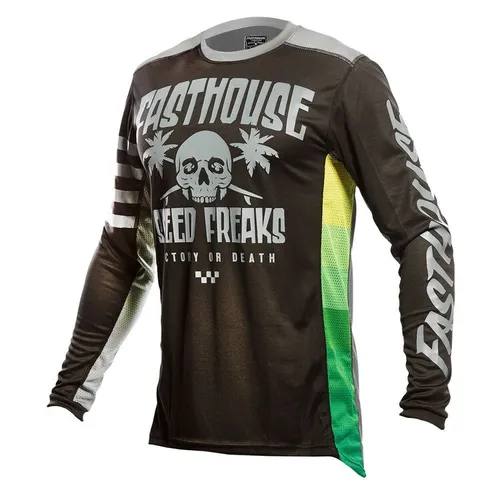 Fasthouse Grindhouse Swell Jersey - Black/Charcoal - Size 2XL - 2735-0812