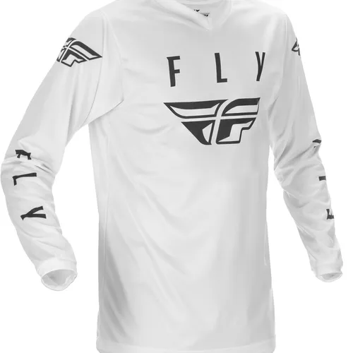 FLY RACING YOUTH FLY UNIVERSAL JERSEY WHITE/BLACK YOUTH XL