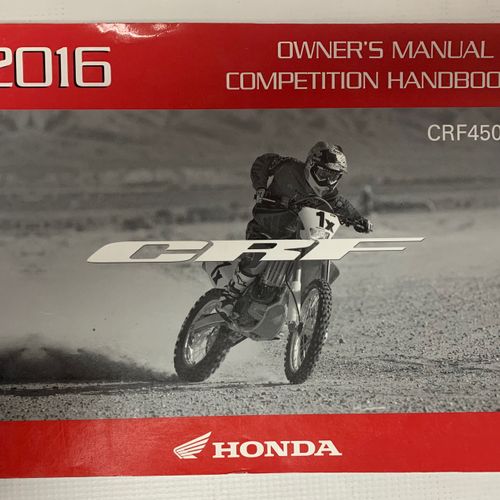 2016 HONDA CRF450X OWNER'S MANUAL