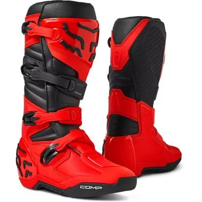 FOX RACING COMP BOOTS FLO RED