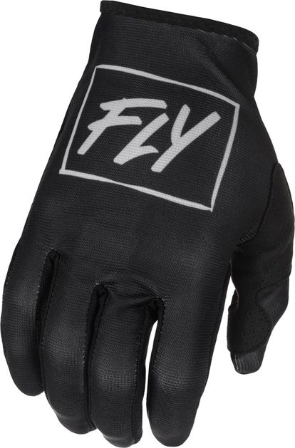 FLY RACING YOUTH LITE GLOVES - BLACK/GREY - YOUTH SIZES